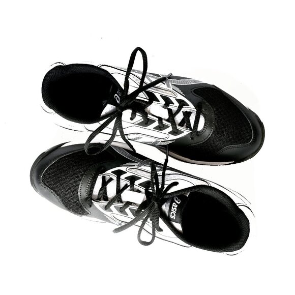 ASICS Gel Upcourt 2 Athletic Shoes in Black & White, Size 9.5 - Picture 10 of 13